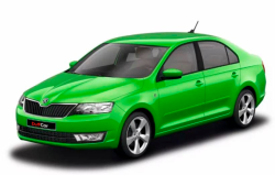 Чехлы для Skoda Rapid (сплошной) c 2014